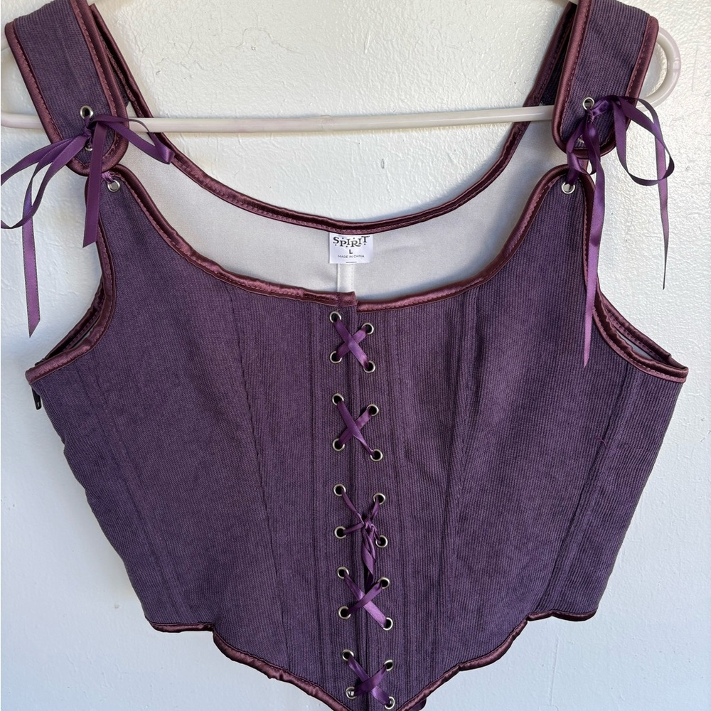 Spirit Halloween Purple Corset